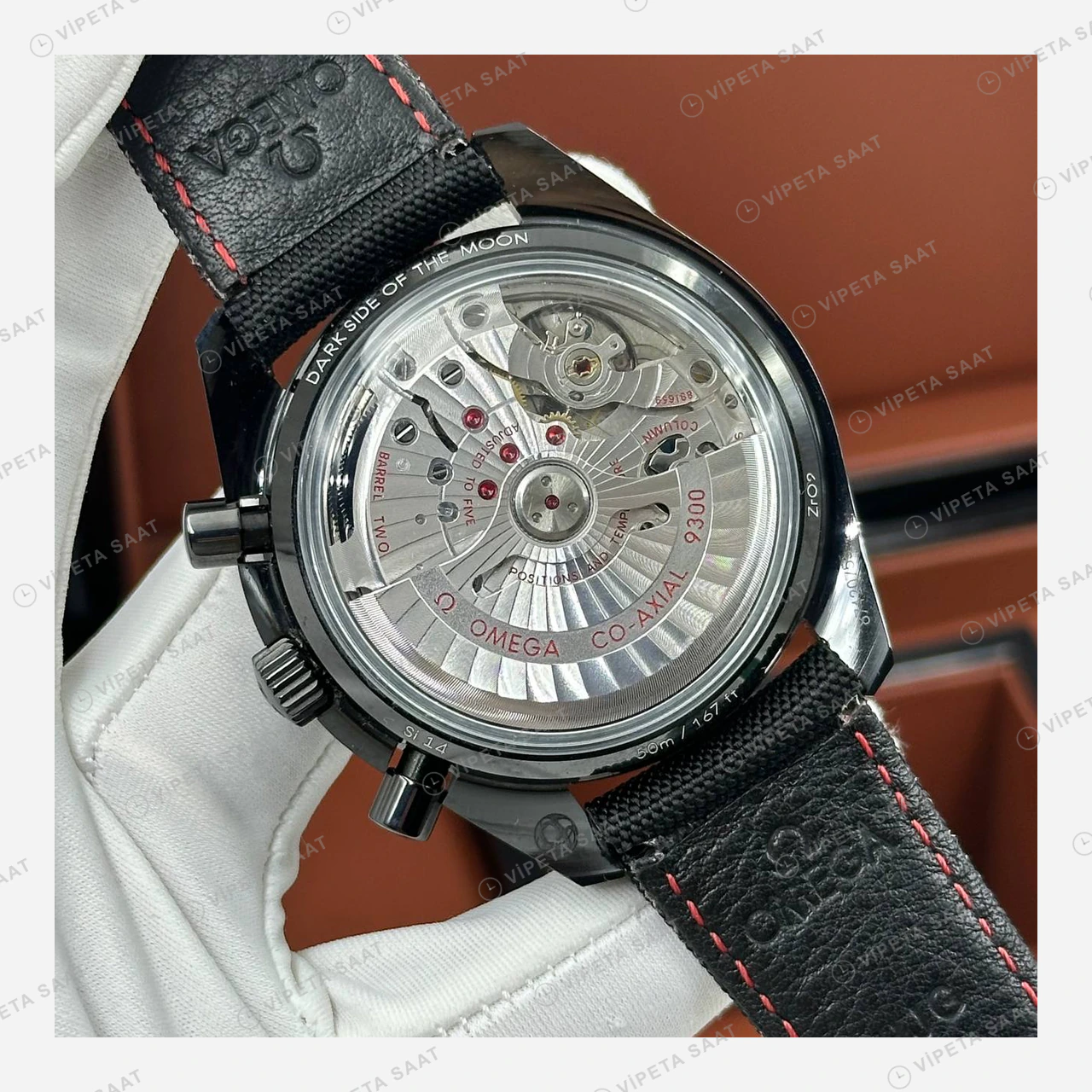 Omega Speedmaster Siyah Kadran Kordon Super Clone ETA Eta Saat detay 6