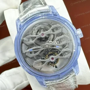 Patek Philippe 40 mm Grand Complications Tourbillon Skeleton Şeffaf Super Clone ETA Saat kırp kapak