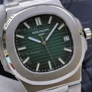 Patek Philippe 42.2 mm Aquanaut Yesil Kadran Celik Kordon Super Clone ETA Saat kırp kapak