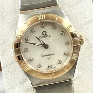 Omega 41 mm 131.20.41 Constellation Gumus Kadran Iki Renk Super Clone ETA Saat kırp kapak