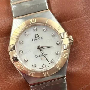 Omega 41 mm 131.20.41 Constellation Beyaz Kadran Iki Renk Super Clone ETA Saat kırp kapak