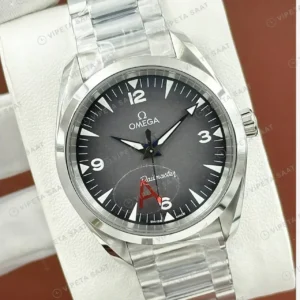 Omega 43.5 mm 215.30.44 Seamaster Planet Ocean Gri Kadran Celik Super Clone ETA Saat kırp kapak