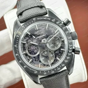 Omega 42 mm 310.30.42 Speedmaster Gri Skeleton Kordon Super Clone ETA Saat kırp kapak