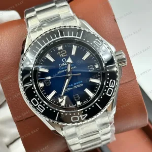 Omega 41 mm 234.30.41 Seamaster 300 Mavi Kadran Celik Super Clone ETA Saat kırp kapak