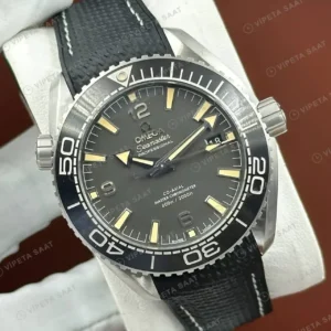 Omega 41 mm 234.30.41 Seamaster 300 Siyah Kadran Kaucuk Super Clone ETA Saat kırp kapak