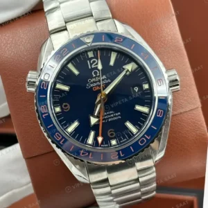 Omega 41 mm 234.30.41 Seamaster 300 Mavi Siyah Bezel Celik Super Clone ETA Saat kırp kapak