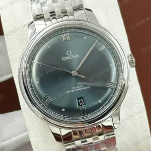 Omega 41 mm 220.10.41 Seamaster Aqua Terra Mavi Kadran Celik Jubile Super Clone ETA Saat kırp kapak