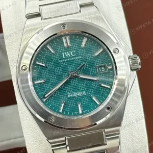 IWC Ingenieur Yeşil Kadran Çelik Super Clone ETA Saat kırp kapak