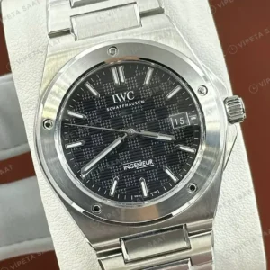 IWC Ingenieur Siyah Kadran Çelik Super Clone ETA Saat kırp kapak