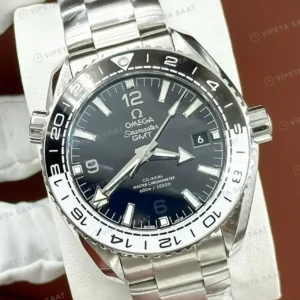 Omega 43.5 mm 215.30.44 Seamaster Planet Ocean Gmt Gri Kadran Celik Super Clone ETA Saat kırp kapak