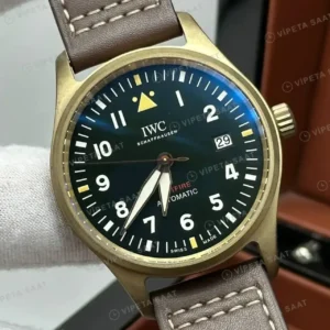 IWC Big Pilot Yeşil Kadran Deri Super Clone ETA Saat kırp kapak