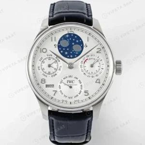 IWC Portuguese IW503406 Çelik Perpetual Calendar Super Clone ETA Saat kırp kapak