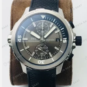 IWC Aquatimer Kronograf Gri Kadran Çelik 44mm Super Clone ETA Saat kırp kapak