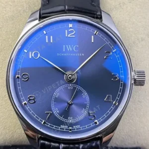 IWC Portugieser Otomatik Mavi Kadran Celik Kasa Mavi Kordon Super Clone ETA Saat kırp kapak