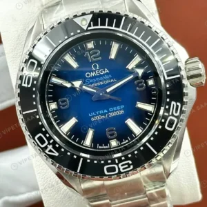 Omega 41 mm 220.10.41 Seamaster Aqua Terra Gmt Mavi Kadran Celik Super Clone ETA Saat kırp kapak