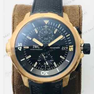 IWC Aquatimer Kronograf Siyah Kadran Bronz 44mm Super Clone ETA Saat kırp kapak