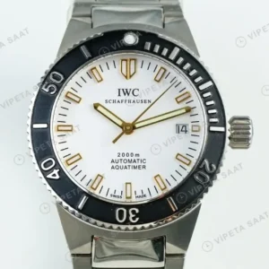 IWC Aquatimer Otomatik Beyaz Kadran Çelik 42mm Super Clone ETA Saat kırp kapak