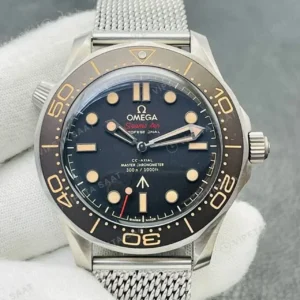 Omega 42 mm 210.30.42 Seamaster Diver 300 M No Time To Die 007 Super Clone Eta V2 Super Clone ETA Saat kırp kapak