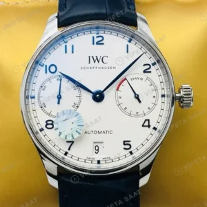IWC Portugieser Beyaz Kadran Çelik Super Clone ETA Saat kırp kapak