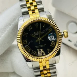 Rolex Datejust 31 mm 278273 Siyah Kadranlı Oyster Bilezik Fluted (Yivli) Bezel 2236 Super Clone ETA Saat kırp kapak