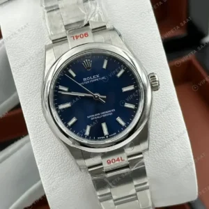 Rolex Oyster Perpetual 126000 36 mm Mavi Kadranlı Super Clone ETA Saat kırp kapak
