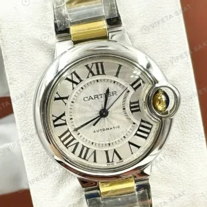Cartier Ballon Bleu 33 mm W2BB0002 Beyaz Cift Renk Kadran Super Clone ETA Saat kırp kapak
