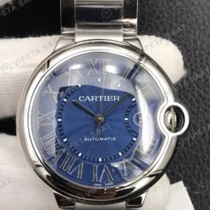 Cartier Ballon Bleu 33 mm WSBB0062 Mavi Kadran Celik Kasa Celik Kordon Super Clone ETA Saat kırp kapak
