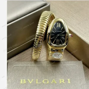 Bvlgari Serpenti 35 mm 102123 Serpenti Tubogas Cift Renk Siyah Kadran Gece Super Clone ETA Saat kırp kapak