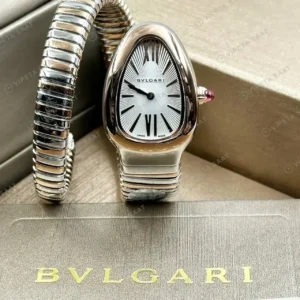 Bvlgari Serpenti 35 mm 102123 Serpenti Tubogas Celik Siyah Kadran Super Clone ETA Saat kırp kapak