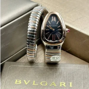 Bvlgari Serpenti 35 mm 102123 Serpenti Rose Cift Renk Siyah Cift Tur Super Clone ETA Saat kırp kapak