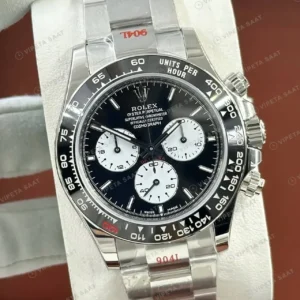 Rolex Daytona 126500LN Siyah 4131 Super Clone ETA Saat kırp kapak