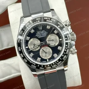 Rolex Daytona 116500LN Siyah Oysterflex 4130 Super Clone ETA Saat kırp kapak