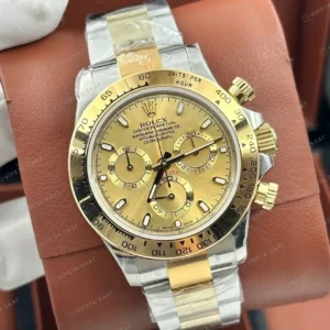 Rolex Daytona 116508 Yellow Gold Champagne 4130 Super Clone ETA Saat kırp kapak