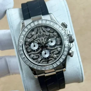 Rolex Daytona 116500LN Iskelet Oysterflex 4130 Super Clone ETA Saat kırp kapak