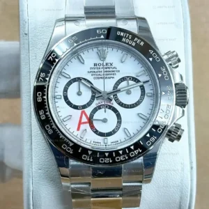 Rolex Daytona 126500LN Beyaz 4131 Cosmograph Super Clone ETA Saat kırp kapak