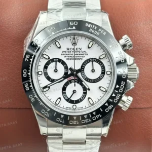 Rolex Daytona 116500LN Beyaz 4130 40mm Super Clone ETA Saat kırp kapak