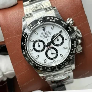 Rolex Daytona 116500LN Beyaz 4130 Chronograph Super Clone ETA Saat kırp kapak