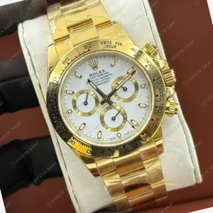 Rolex Daytona 116508 Yellow Gold Sedef Diamond 4130 Super Clone ETA Saat kırp kapak