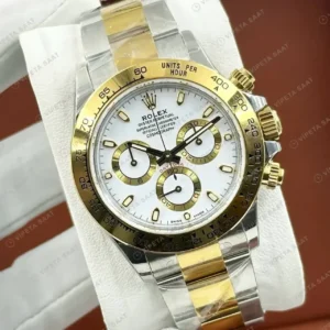 Rolex Daytona 116508 Yellow Gold Sedef Diamond 4130 Cosmograph Super Clone ETA Saat kırp kapak