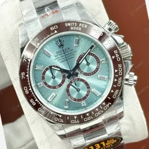 Rolex Daytona 126506 Platinum Buz Mavi Cerachrom 4131 Super Clone ETA Saat kırp kapak