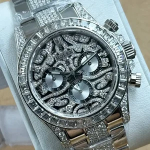 Rolex Daytona 116500LN Siyah Diamond 4130 Super Clone ETA Saat kırp kapak