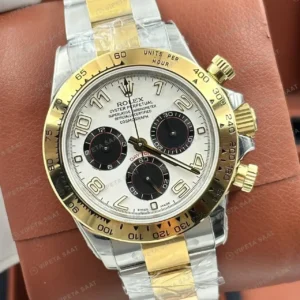 Rolex Daytona 116508 Yellow Gold Champagne 4130 Cosmograph Super Clone ETA Saat kırp kapak