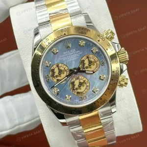Rolex Daytona 116508 Yellow Gold Champagne Diamond 4130 Super Clone ETA Saat kırp kapak