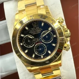 Rolex Daytona 126508 Yellow Gold Mavi 4131 Super Clone ETA Saat kırp kapak
