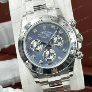 Rolex Daytona 116500LN Mavi Diamond 4130 Super Clone ETA Saat kırp kapak