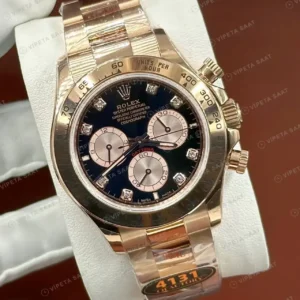 Rolex Daytona 126515LN Everose Pembe Oysterflex 4131 Super Clone ETA Saat kırp kapak