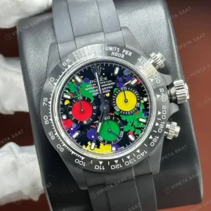 Rolex Daytona DiW Motley Seramik Oysterflex 4130 Super Clone ETA Saat kırp kapak