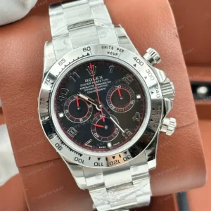 Rolex Daytona 116500LN Siyah 4130 Bracelet Super Clone ETA Saat kırp kapak