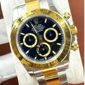 Rolex Daytona 126508 Yellow Gold Siyah 4131 Super Clone ETA Saat kırp kapak