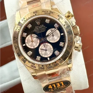 Rolex Daytona 116515LN Everose Pembe Oysterflex 4130 Super Clone ETA Saat kırp kapak